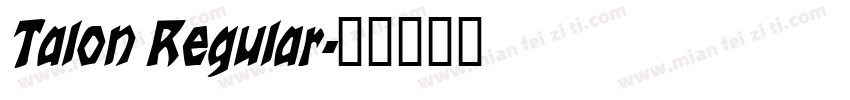Talon Regular字体转换
